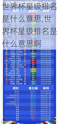 世界杯星级排名是什么意思,世界杯星级排名是什么意思啊