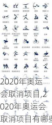 2020年奥运会取消项目,2020年奥运会取消项目有哪些