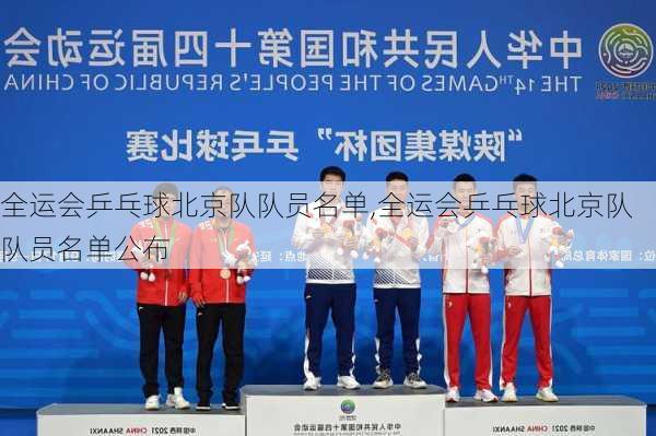 全运会乒乓球北京队队员名单,全运会乒乓球北京队队员名单公布