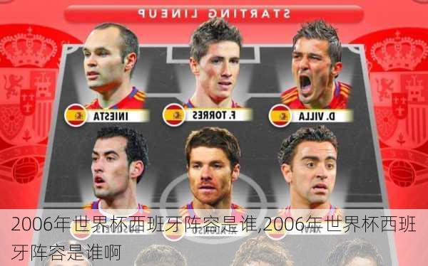 2006年世界杯西班牙阵容是谁,2006年世界杯西班牙阵容是谁啊