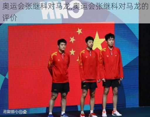 奥运会张继科对马龙,奥运会张继科对马龙的评价