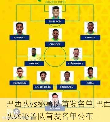 巴西队vs秘鲁队首发名单,巴西队vs秘鲁队首发名单公布