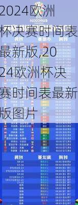 2024欧洲杯决赛时间表最新版,2024欧洲杯决赛时间表最新版图片