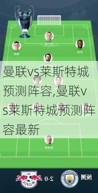 曼联vs莱斯特城预测阵容,曼联vs莱斯特城预测阵容最新