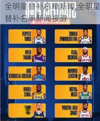 全明星替补名单新闻,全明星替补名单新闻报道
