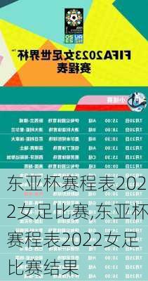 东亚杯赛程表2022女足比赛,东亚杯赛程表2022女足比赛结果