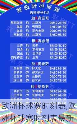 欧洲杯球赛时刻表,欧洲杯球赛时刻表最新