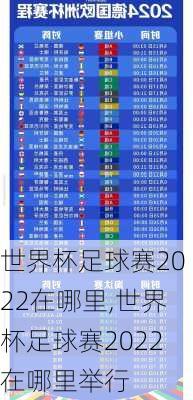 世界杯足球赛2022在哪里,世界杯足球赛2022在哪里举行