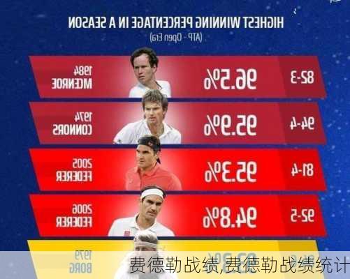 费德勒战绩,费德勒战绩统计