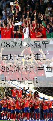 08欧洲杯冠军西班牙是谁,08欧洲杯冠军西班牙是谁啊