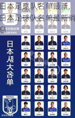 日本足球队名单最新,日本足球队名单最新消息