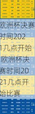欧洲杯决赛时间2021几点开始,欧洲杯决赛时间2021几点开始比赛