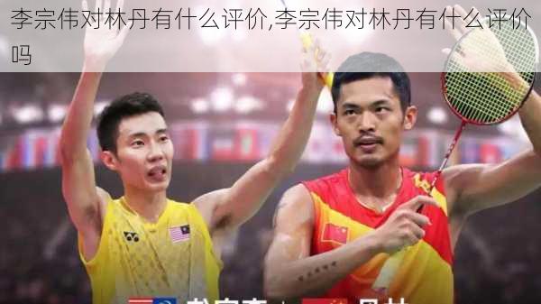 李宗伟对林丹有什么评价,李宗伟对林丹有什么评价吗