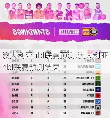 澳大利亚nbl联赛预测,澳大利亚nbl联赛预测结果