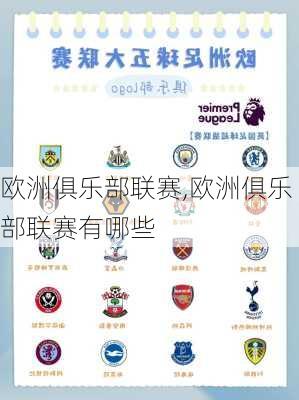 欧洲俱乐部联赛,欧洲俱乐部联赛有哪些
