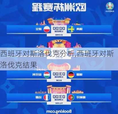 西班牙对斯洛伐克分析,西班牙对斯洛伐克结果