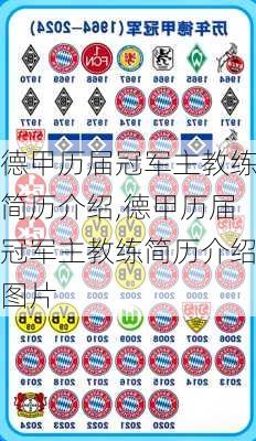 德甲历届冠军主教练简历介绍,德甲历届冠军主教练简历介绍图片