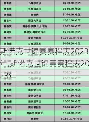 斯诺克世锦赛赛程表2023年,斯诺克世锦赛赛程表2023年