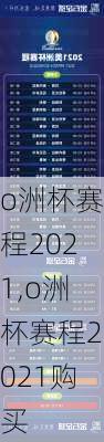 o洲杯赛程2021,o洲杯赛程2021购买