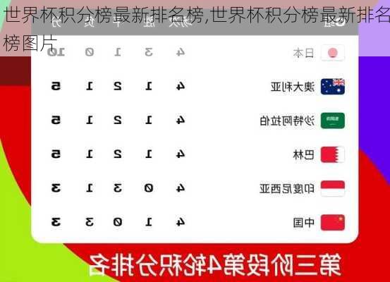 世界杯积分榜最新排名榜,世界杯积分榜最新排名榜图片