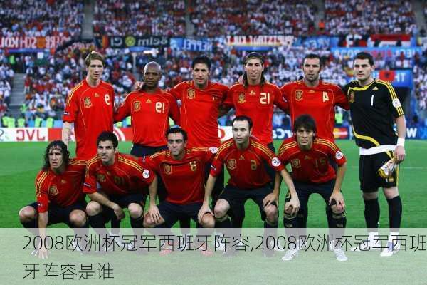 2008欧洲杯冠军西班牙阵容,2008欧洲杯冠军西班牙阵容是谁