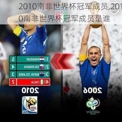 2010南非世界杯冠军成员,2010南非世界杯冠军成员是谁