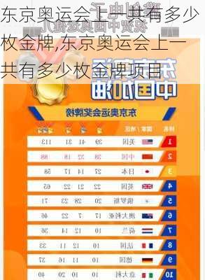 东京奥运会上一共有多少枚金牌,东京奥运会上一共有多少枚金牌项目