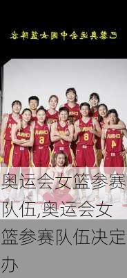 奥运会女篮参赛队伍,奥运会女篮参赛队伍决定办