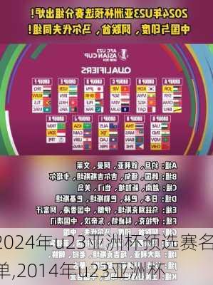 2024年u23亚洲杯预选赛名单,2014年u23亚洲杯