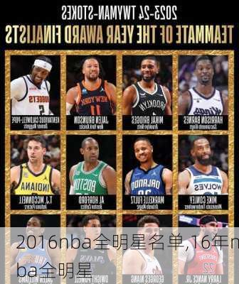 2016nba全明星名单,16年nba全明星