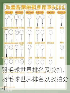 羽毛球世界排名及战拍,羽毛球世界排名及战拍分析