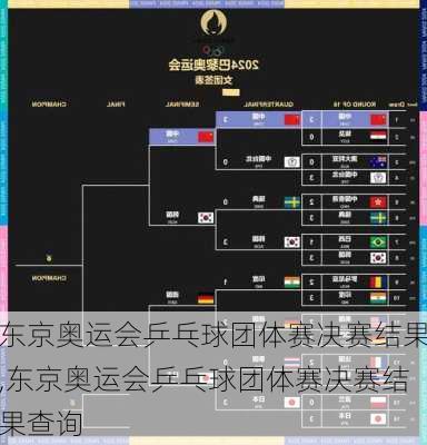 东京奥运会乒乓球团体赛决赛结果,东京奥运会乒乓球团体赛决赛结果查询