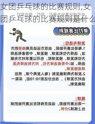 女团乒乓球的比赛规则,女团乒乓球的比赛规则是什么