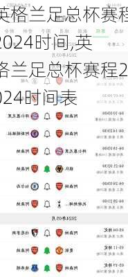 英格兰足总杯赛程2024时间,英格兰足总杯赛程2024时间表