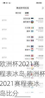 欧洲杯2021赛程表冰岛,欧洲杯2021赛程表冰岛比分