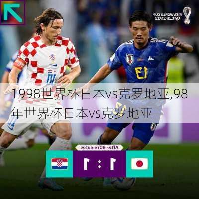 1998世界杯日本vs克罗地亚,98年世界杯日本vs克罗地亚