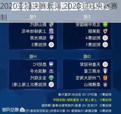 2020亚冠决赛规则,2020亚冠决赛赛制