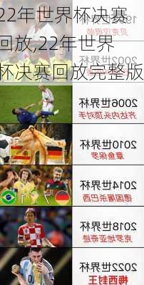 22年世界杯决赛回放,22年世界杯决赛回放完整版