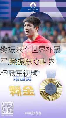 樊振东夺世界杯冠军,樊振东夺世界杯冠军视频