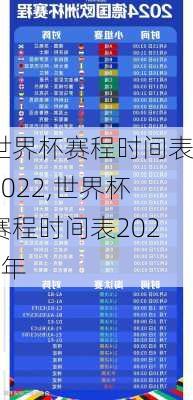 世界杯赛程时间表2022,世界杯赛程时间表2022年