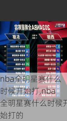 nba全明星赛什么时候开始打,nba全明星赛什么时候开始打的