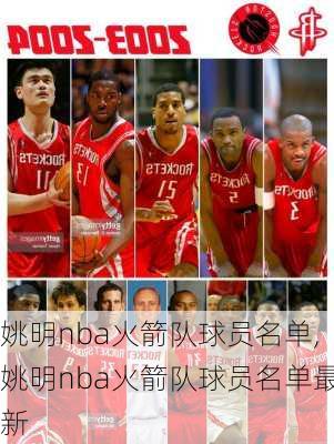 姚明nba火箭队球员名单,姚明nba火箭队球员名单最新