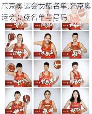 东京奥运会女篮名单,东京奥运会女篮名单与号码