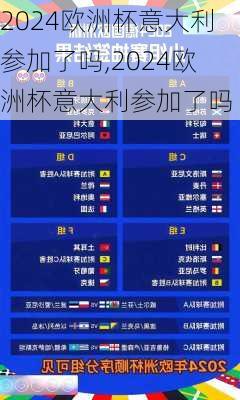2024欧洲杯意大利参加了吗,2024欧洲杯意大利参加了吗